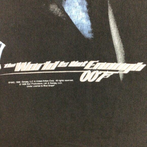 Rare Vintage 1999 Pierce Brosnan James Bond 007 T Shirt Black Large - Picture 4 of 8